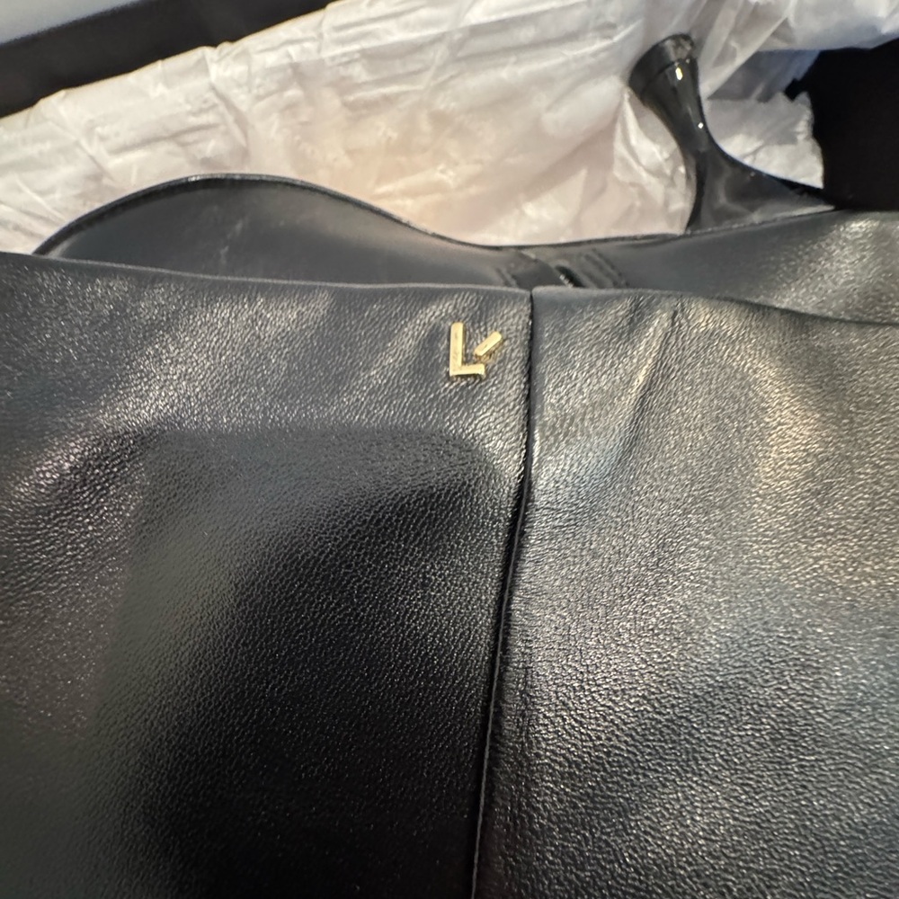 Larroude Georgia Black Heeled Boots - Picture 11 of 15